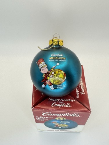Campbell’s Collection Edition Christmas Ball Ornaments 1998 & 2000 In Boxes. - Picture 4 of 7