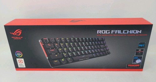 Clavier de jeu mécanique sans fil ASUS ROG Falchion 65 % RGBCherry MX bleu. Neuf