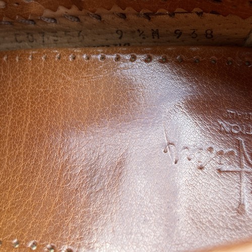 Vintage Cole Haan geflochtenes Leder Penny Halbschuhe Herren Größe 9,5 braun hergestellt in Italien - Bild 9 von 9