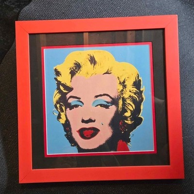 Marilyn Monroe Pop Art Style Print After Andy Warhol Framed 11x11 Image