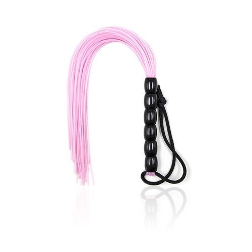 Frusta a frange rosa per giochi erotici bondage sexyshop BDSM - Foto 1 di 3