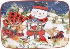 Certified International Magic of Christmas Snowman Large, Multicolor 