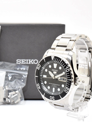 SEIKO 5 Sports 7S36-03C0 SNZF17 Automatic Men's Watch Black Dial