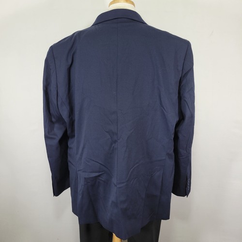 Nordstrom Men's Sport Coat Blazer Two Button Navy Blue Wool Spandex Blend 50L - Picture 12 of 17