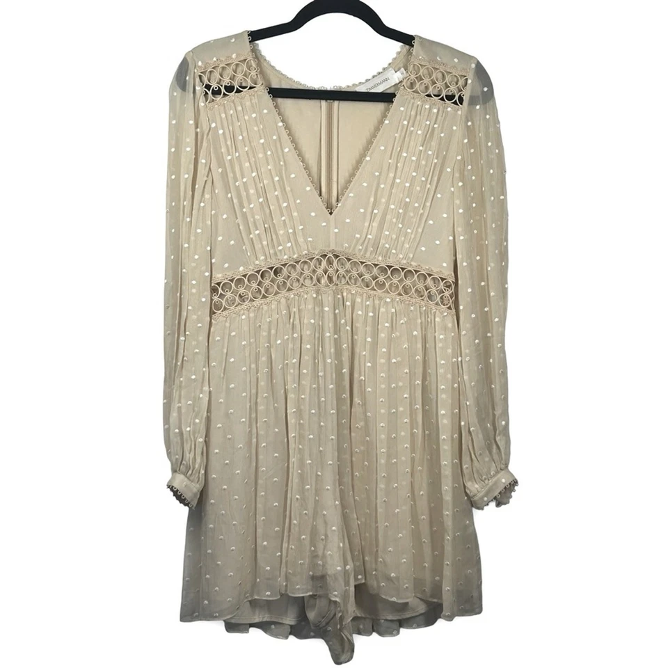 Traje de Juego Zimmermann Bowerbird Empire Talla 2 Diseñador Ducha Nupcial Evento Glamour Foto 4 de 4