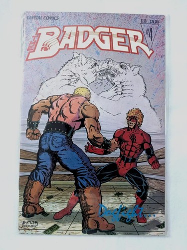 The Badger Comic Book Lot #1-4, Capital Comics, Bronze age, Mike Baron, Plus1X - Picture 5 of 7
