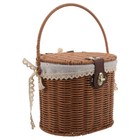  Woven Basket with Handle Small Decorative African Shopping Baskets Handles