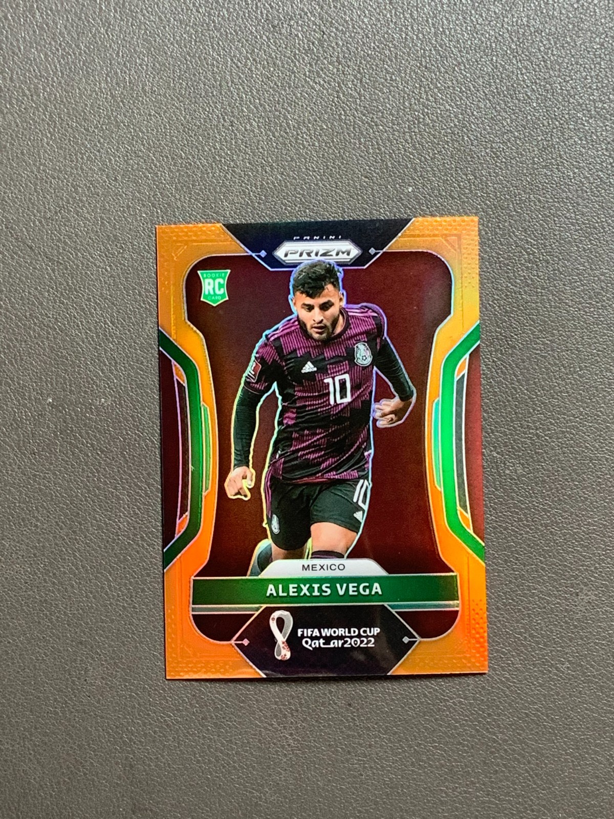 2022 Prizm World Cup Alexis Vega Rc Orange /25