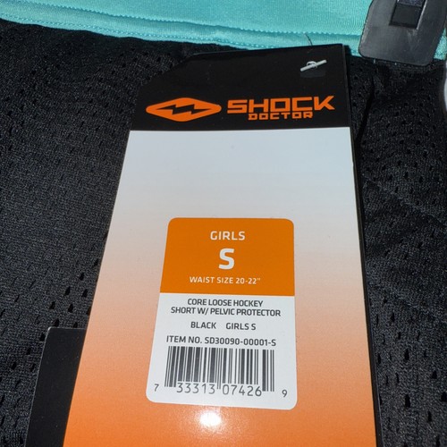 Shock Doctor Girls Size S Loose Mesh Core Hockey Short with Pelvic Protector - Picture 2 of 3