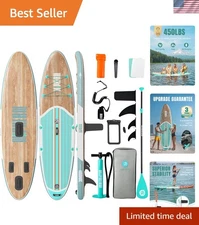 Durable 10'6'' Inflatable SUP Board - Perfect for All Water Adventures & Skills