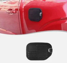 Exterior Fuel Filler Door Gas Tank Cap Cover For Ford F150 2021+ Carbon Fiber