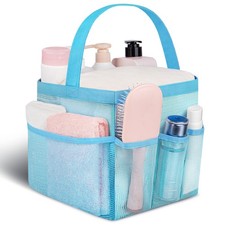 Mesh Shower Caddy Portable 9 Pockets for College Dorm Room