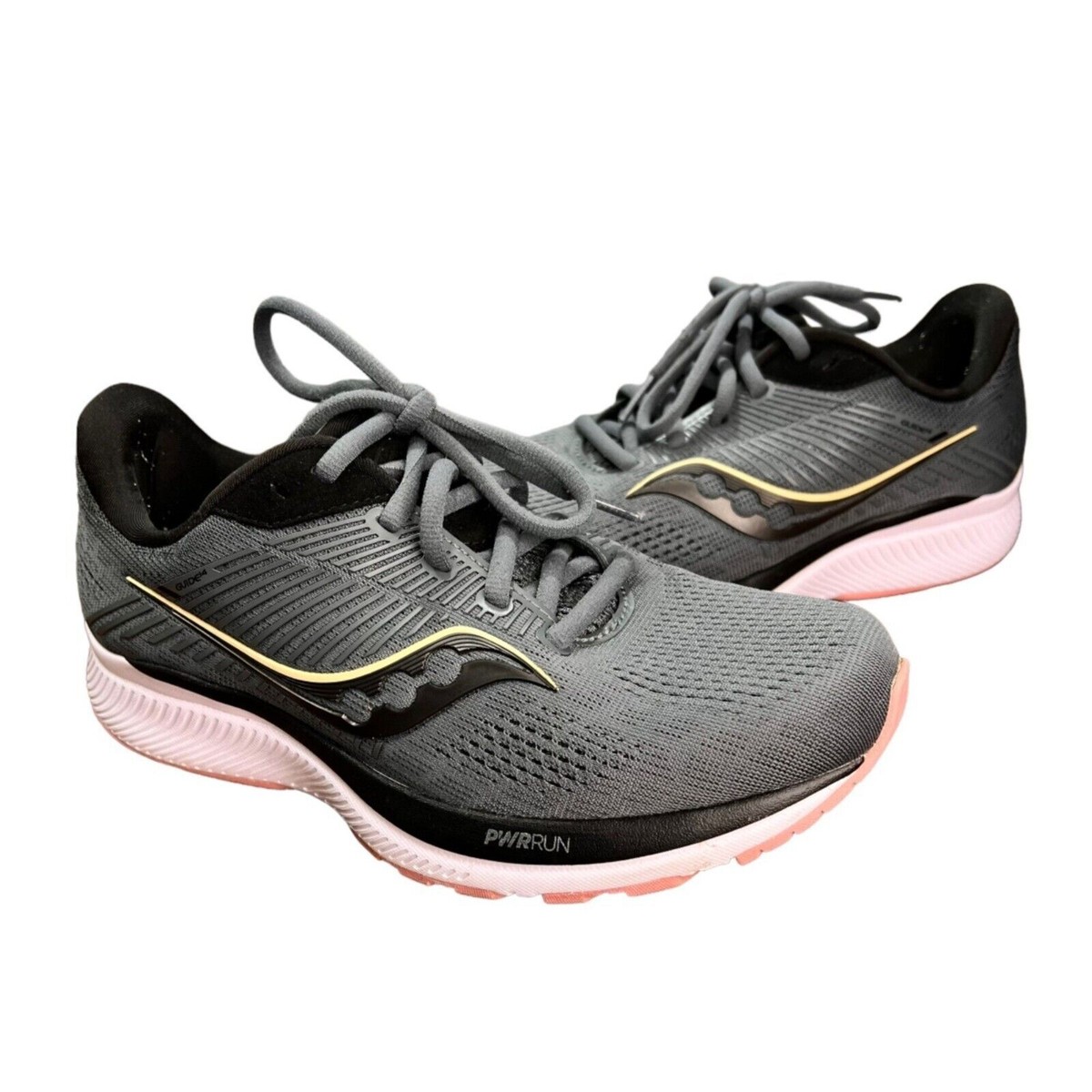 Saucony Sneakers Womens W Gray Pink Guide 14 Running PWRRun