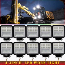 Colight 10X Square 4 Inch 120W LED Work Light Truck OffRoad Tractor Flood Lights