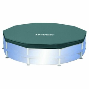 Intex Round Metal Frame Pool Cover - 10ft x 10in