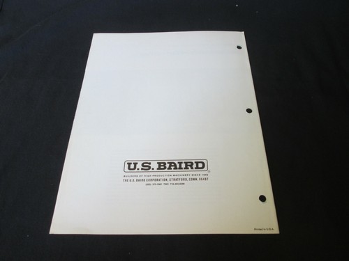 Vintage Advertising Ephemera U. S. Baird Corp Dual Feeding Gets Two-For-One - Picture 2 of 4