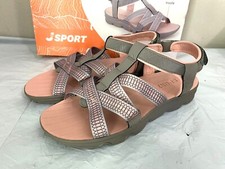 JSport Women's KAIA Adjustable Strap Sports Sandal - SIZE 8, 9, 10 - Grey/Pink