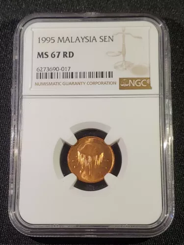 1995 MALAYSIA  1 Sen - NGC MS 67 RD