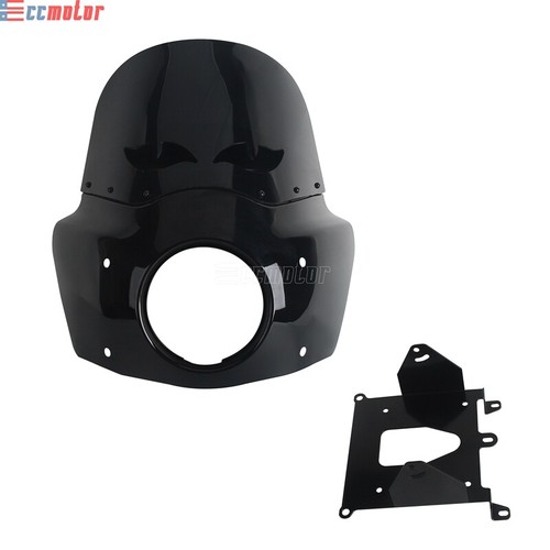 Club Style Front Fairing W/ Windshield For M8 Fat Bob FXFB FXFBS Baja Design LP6 - Picture 8 of 12