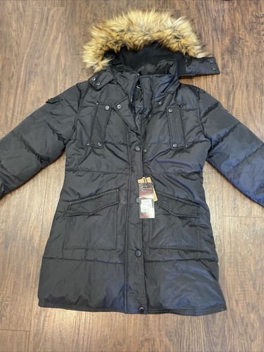Celsius Women's Coat Black Puffer Size 