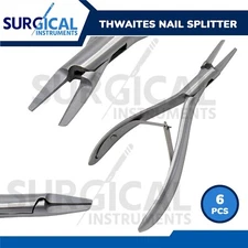 6 Pc English Anvil Pattern Nail Splitter Dermatology Podiatry Surgical German Gr
