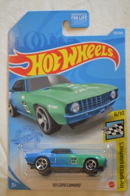 Hot Wheels 1/64 - 69 Copo Camaro Mainline 2022 - Miniature Rouge Collection Voiture GT