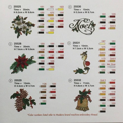 Christmas Splendor Embroidery Designs Card for Husqvarna Viking Machines - Picture 6 of 9