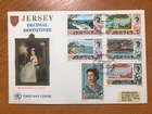 JERSEY - 1971 LOW VALUE DEFINITIVE ISSUE TO 9P UNADDRESSED FIRST DAY COVER