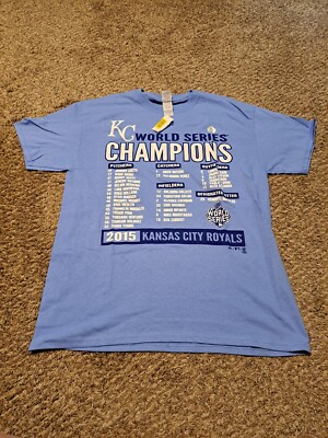 NEW 2015 Kansas City Royals World Series Champions T Shirt