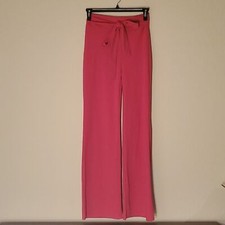VTG hot pink wide leg polyester blend pants