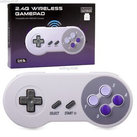 2.4G  Wireless SNES Controller Remote Control For Super NES Nintendo SNES 16 Bit