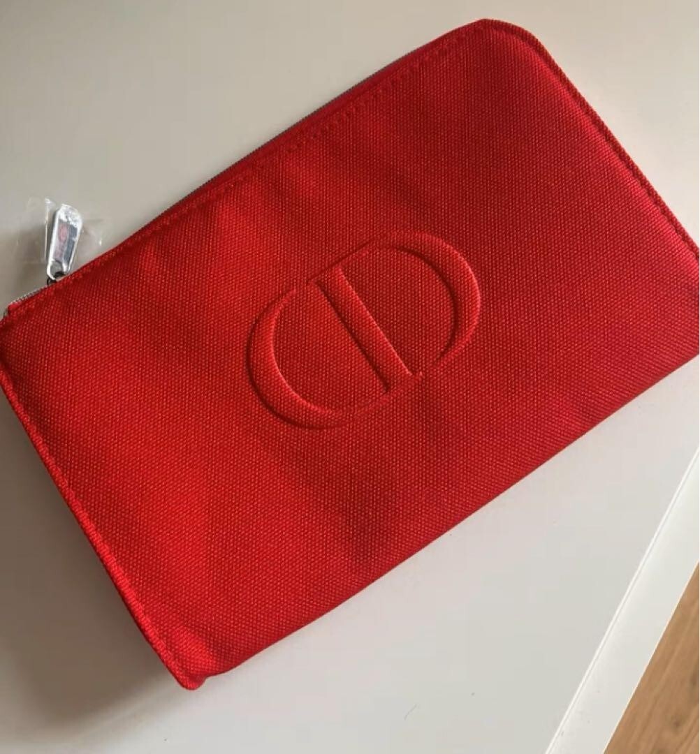 Christian Dior - Dior ノベルティ꙳★*ﾟ NEW】 Christian Dior Novelty Pouch Red gift vanity JAPAN