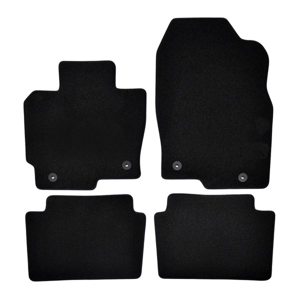 Velour FußMatten Automatten FüR Mercedes B-Klasse W246 2012-2018 4-Tlg Schwarz-image