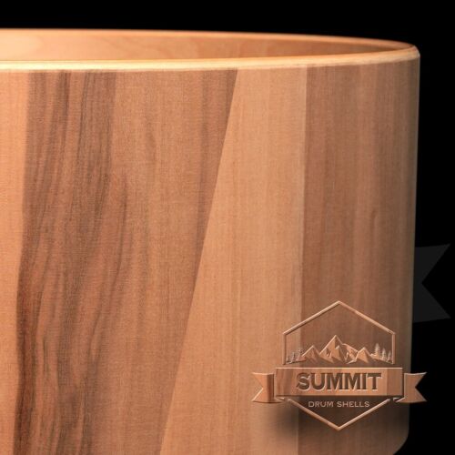 Summit 14x8 Snare Drum Shell Maple with Wild Apple Veneer Snare - Picture 3 of 10