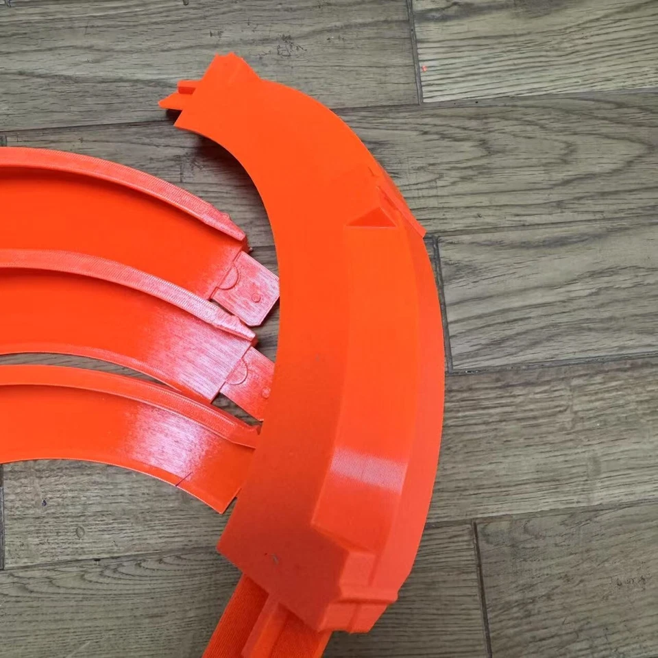4 Pack Die Cast Hot Wheels Compatible 90 Degree High Bank Turn Curve Corner - Image 4 of 4