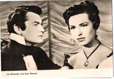 Starfoto Lia Amanda & Jean Marais DDR Progress Nr. 1385 Original Ostalgie DEFA