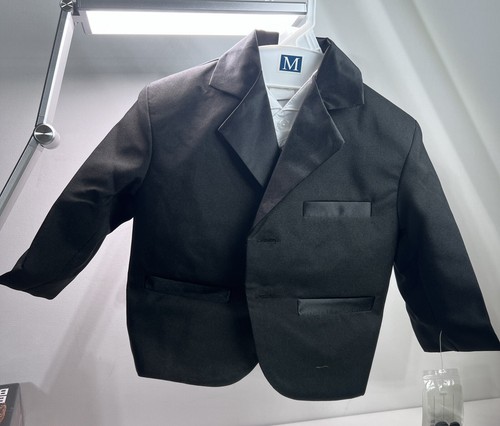 BOYS TUXEDO COMPLETE SET WITH SHIRT, VEST AMD BOWTIE - Picture 2 of 7