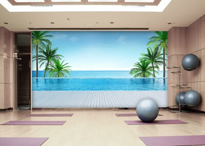 3D Serene Ozean Gym C5540 Geschäft Tapete Wandbild Fototapete Handel Ann