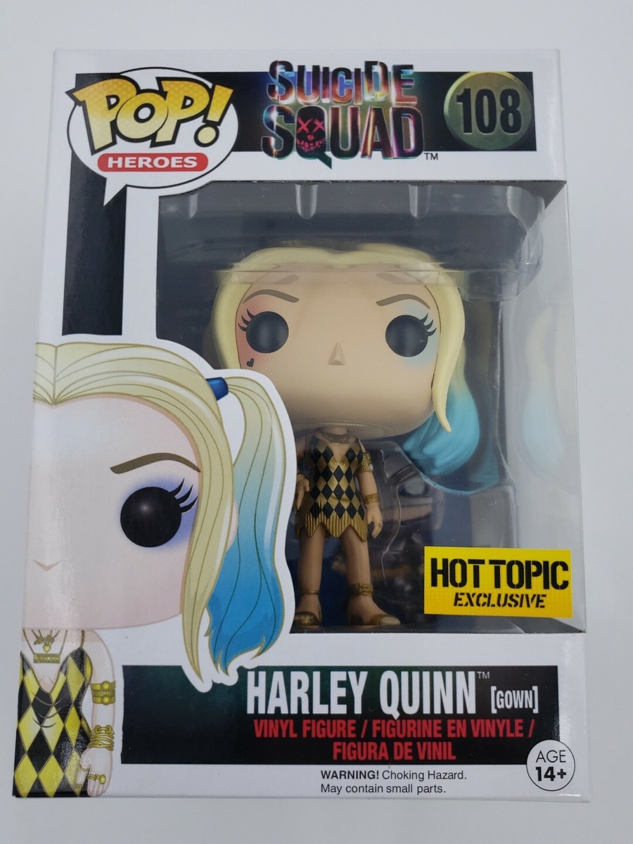 FunkoPop！108 HARLEY QUINN goww 限定版 Funko Pop! Suicide Squad Harley Quinn Gown #108 Hot Topic