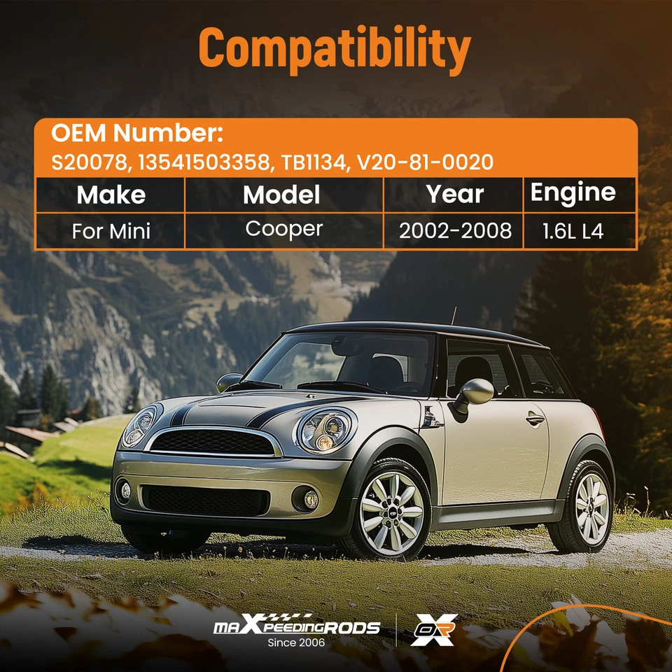 Cuerpo del acelerador para Mini Cooper S Modelos 1.6L 2002 2003-2008 S20078 13541503358 Foto 2 de 4