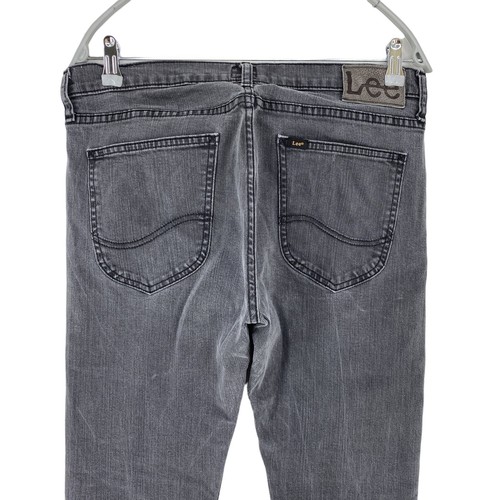 Lee LUKE Jeans Ajustados De Tiro Bajo Grises Stretch W32 L32 - Imagen 4 de 9