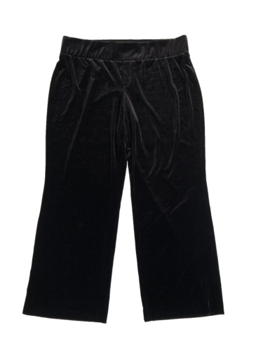 APT. 9 Modern Fit Size 20W (40x31) Black Velveteen Lounge Pull On Pants Women's