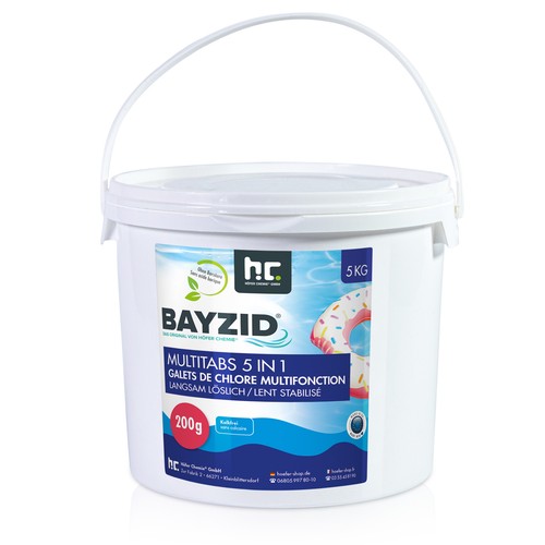 5in1 Multitabs Chlor 4x5kg von BAYZID Chlortabletten 200g Langsamlöslich - Bild 8 von 10