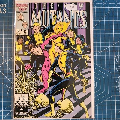 NEW MUTANTS #43 VOL. 1 7.0+ MARVEL COMIC BOOK X-25