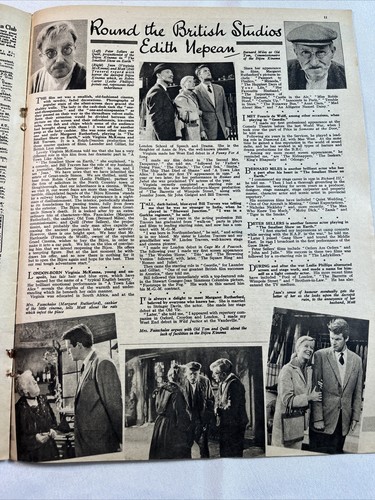 Vintage Picture Show Magazine 1957 William Holden Virginia Leith Jerry Lewis - Picture 10 of 12