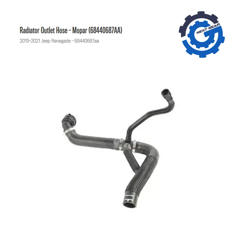 Nueva manguera de salida de radiador Mopar OEM para Jeep Renegade 2015-2021 68440687AA Foto 2 de 3