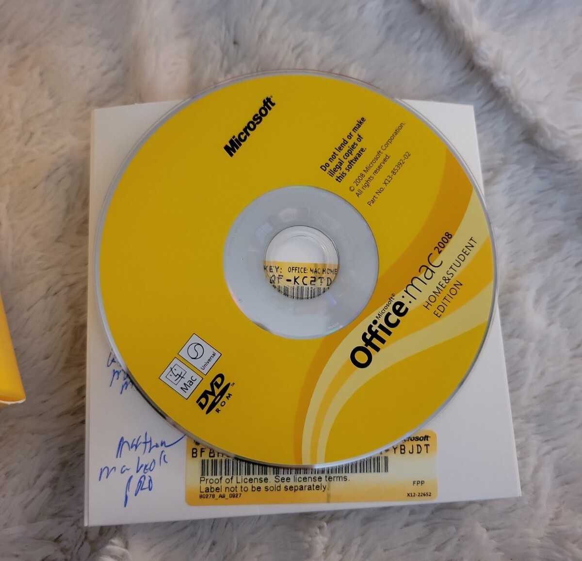 Microsoft Office 2008 for Mac　2ライセンス Microsoft Office 2008 for Mac 2ライセンスの通販 by