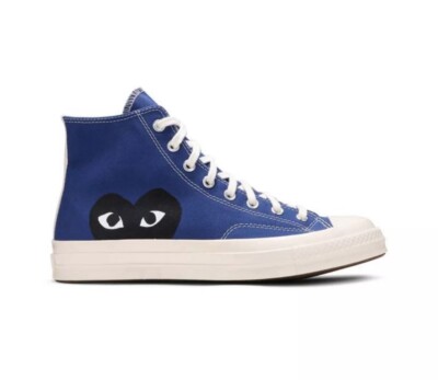 Converse Chuck Taylor All Star Hi Comme des Garcons PLAY Blue CDG