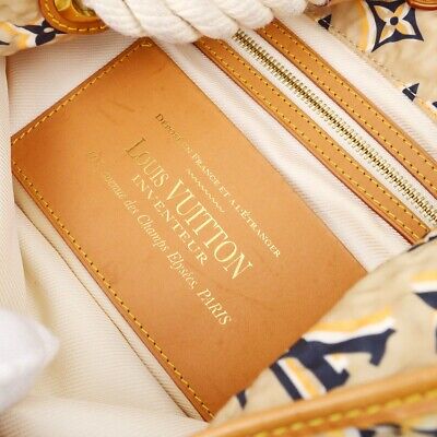 Louis Vuitton Beige Cruise Line Bulle MM Handbag M40236 Louis Vuitton Beige Cruise Line Bulle MM Handbag M40236