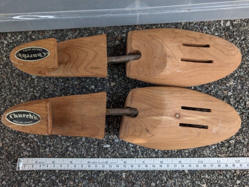 CHURCH'S SHOES CEDAR WOOD STRETCHERS SIZE MEDIUM CHURCH SHOE STRETCHER - Picture 7 of 10